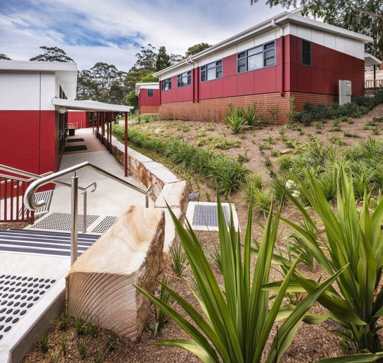 Demountables at Loreto Normanhurst construction project by FAL Construction