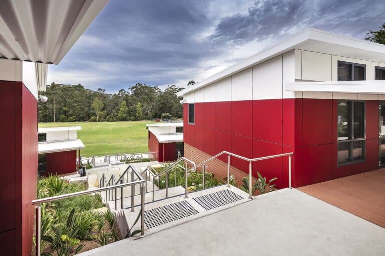 Stairs at Loreto Normanhurst construction project by FAL Construction